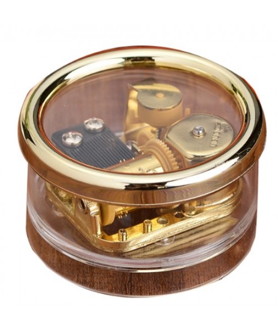 圓形 透明 小音樂盒 MUSIC BOX